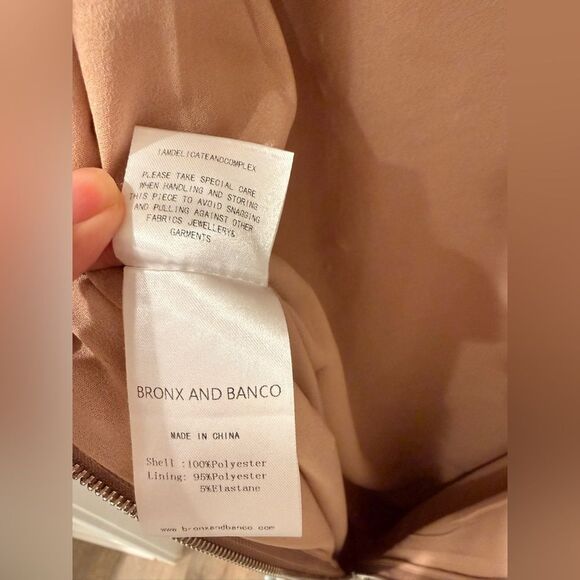 NWOT BRONX AND BANCO Violet Maxi Dress in Dark Silver, wedding guest dress - Picture 16 of 16